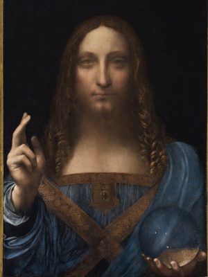 Salvator Mundi (detail) (c.1500), Leonardo Da Vinci.