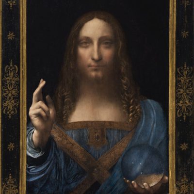 Salvator Mundi (detail) (c.1500), Leonardo Da Vinci.