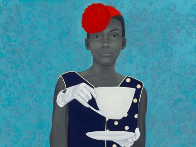 Miss Everything (Unsuppressed Deliverance) (detail; 2013), Amy Sherald. Frances and Burton Reifler. © Amy Sherald