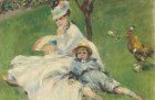 Mme Monet et son fils Jean dans le jardin à Argenteuil