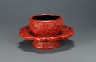 Imperial dragon and lotus decorated bowl stand, China, Yongle period (1403–24).