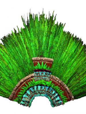 Feather headdress, early 16th century, Mexico, Aztec,