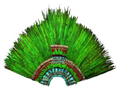 Feather headdress, early 16th century, Mexico, Aztec,