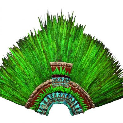 Feather headdress, early 16th century, Mexico, Aztec,