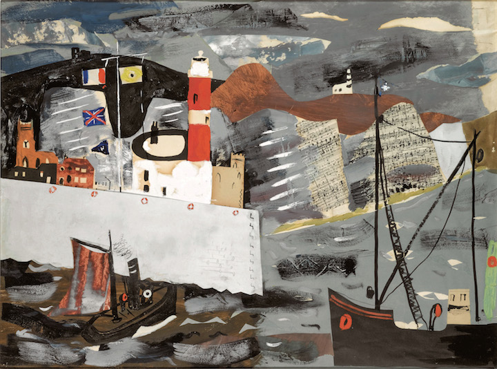 Harbour Scene, Newhaven (1936–37), John Piper. © The Piper Estate / DACS 2017. Image courtesy: Private Collection
