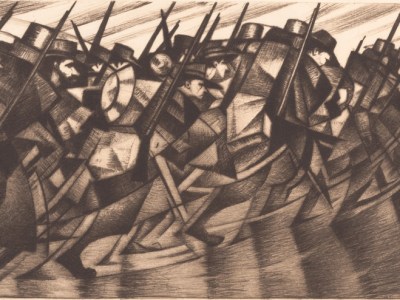 Returning to the Trenches (1916), C.R.W. Nevinson.