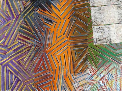 Between the Clock and the Bed (1981), Jasper Johns.