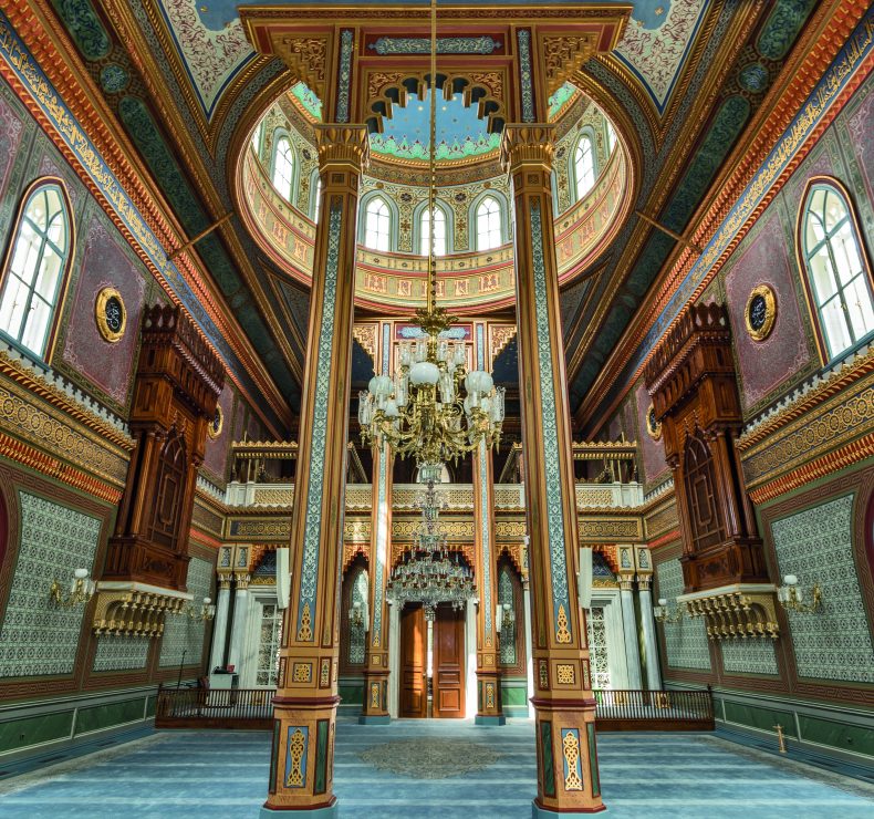 The interior of the Yildiz Hamidiye Mosque in Istanbul, commissioned by Abdulhamid II and completed in 1886, photo: Salvator Barki/Getty Images