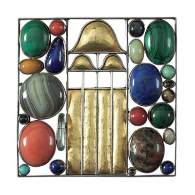 Brooch, 1907, designed by Josef Hoffmann. Courtesy Neue Galerie, New York