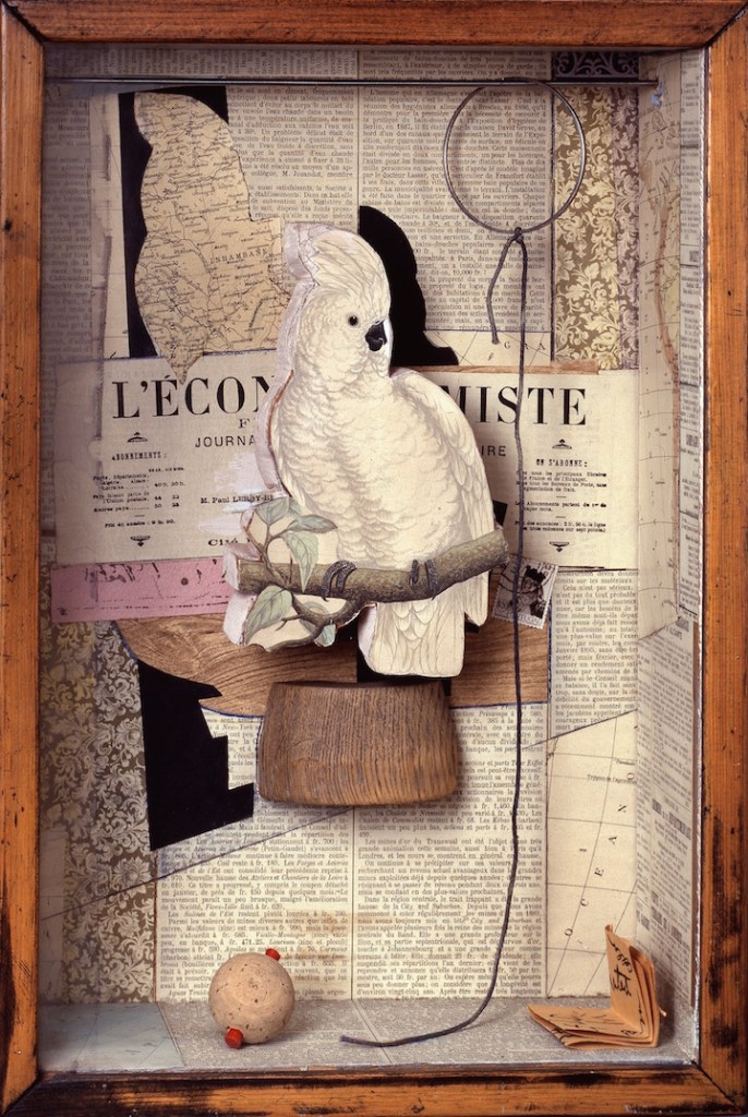 A Parrot for Juan Gris (1953–53/57), Joseph Cornell. © The Joseph and Robert Cornell Memorial Foundation/Licensed by VAGA, New York, NY