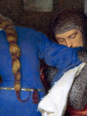 Hellelil and Hildebrand, the Meeting on the Turret Stairs (1864), Frederic William Burton. National Gallery of Ireland, Dublin