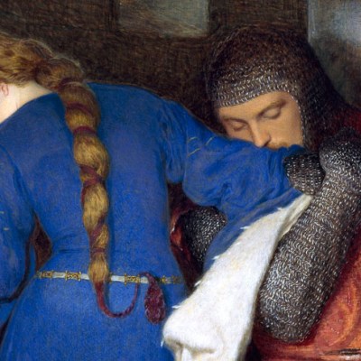 Hellelil and Hildebrand, the Meeting on the Turret Stairs (1864), Frederic William Burton. National Gallery of Ireland, Dublin
