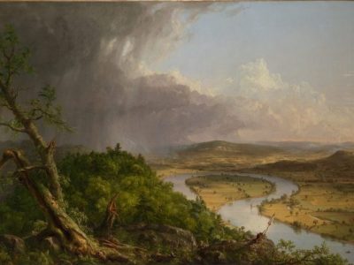 View from Mount Holyoke, Northampton, Massachusetts, after a Thunderstorm–The Oxbow, (1836), Thomas Cole, Metropolitan Museum of Art