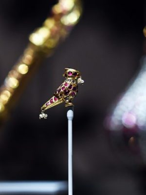An object from the Al Thani collection on display at the Metropolitan Museum of Art in New York in 2014. Photograph: Jewel Samad/AFP/Getty Images