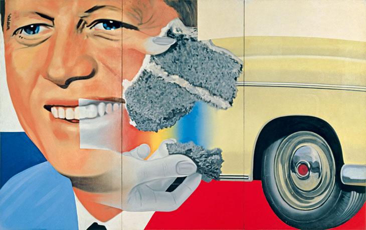 President Elect (1960–61/1964), James Rosenquist. Centre Georges Pompidou, Musée National d’Art Moderne/Centre de Création Industrielle, Paris