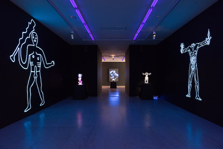 UniAddDumThs (installation view; 2013–15), Mark Leckey. Courtesy the artist and Cabinet, London