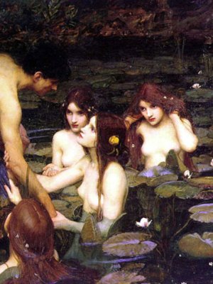 Hylas and the Nymphs (1896), J.W. Waterhouse. Manchester Art Gallery