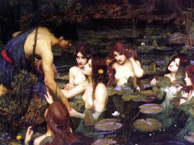 Hylas and the Nymphs (1896), J.W. Waterhouse. Manchester Art Gallery