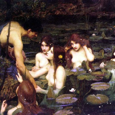 Hylas and the Nymphs (1896), J.W. Waterhouse. Manchester Art Gallery