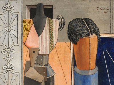 The Enchanted Room (detail; 1917), Carlo Carrà.