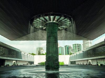 The central courtyard at the Museo Nacional de Antropologia, Mexico City, Daniele Falletta/Alamy Stock Photo