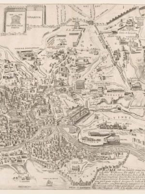 Speculum Romanae Magnificentiae: Plan of Ancient Rome, 16th century, Pirro Ligorio, Metropolitan Museum of Art