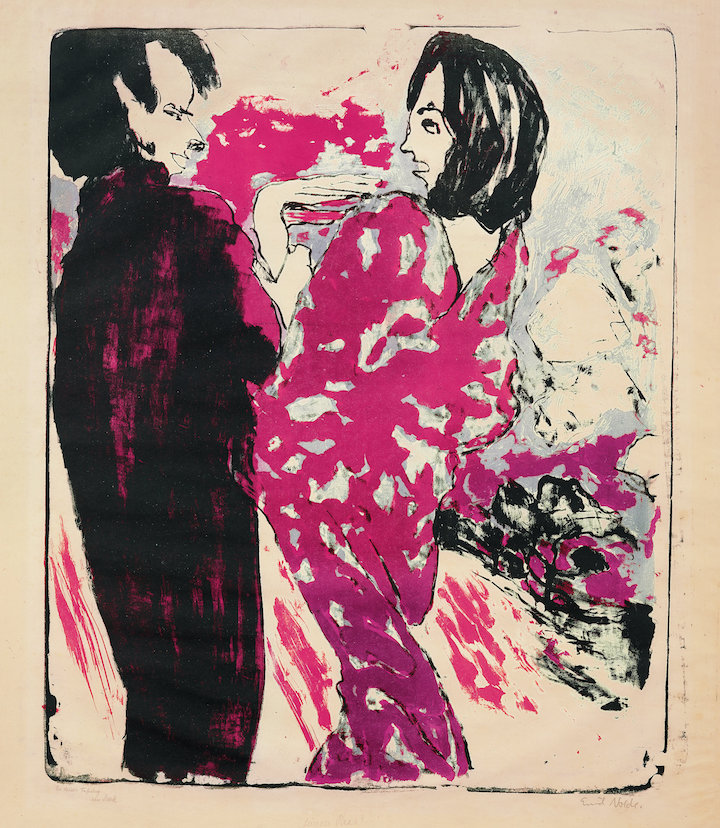 Young Couple (1913), Emil Nolde. © Nolde Stiftung Seebüll