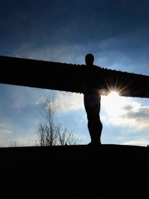 A general view of the Angel of the North on February 3, 2012 in Gateshead, Newcastle upon Tyne, England.