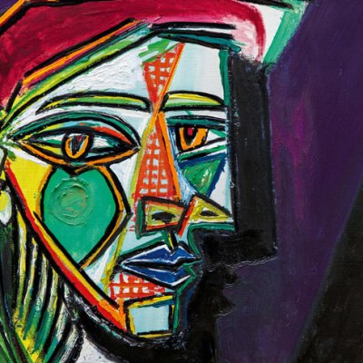 Femme au béret et à la robe quadrillée (Marie-Thérèse Walter) Pablo Picasso (1937).