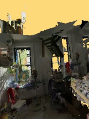 I Came And Went As A Ghost Hand (Cycle 2) (2015), Rachel Rossin. Installation view, Zieher Smith & Horton, 2015.