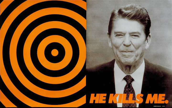 He Kills Me (1987), Donald Moffett. Courtesy of the artist and Marianne Boesky Gallery, New York and Aspen. © Donald Moffett