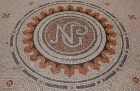 Detail of the National Portrait Gallery's main entrance mosaic