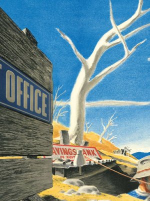 Outposts of Empire: Central Australia (detail; 1938). John Vickery. Royal Mail Archive, Postal Museum, London