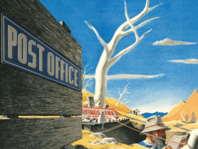 Outposts of Empire: Central Australia (detail; 1938). John Vickery. Royal Mail Archive, Postal Museum, London
