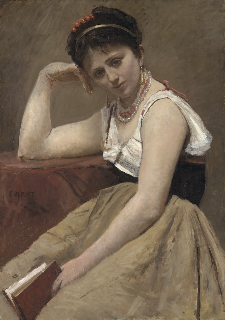 La Lecture interrompue (c.1870), Jean-Baptiste Camille Corot. © The Art Institute of Chicago