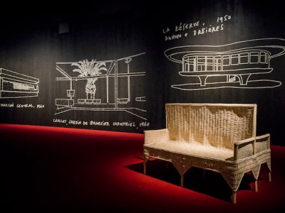 Installation view of 'Yto Barrada: Agadir' at The Curve, Barbican Centre, 2018.