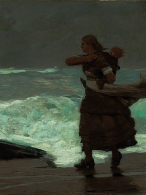 The Gale, Winslow Homer, Worcester Art Museum