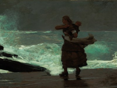 The Gale, Winslow Homer, Worcester Art Museum
