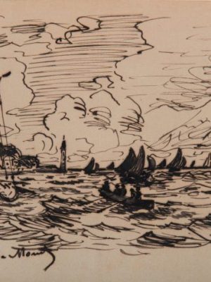 Le phare de l'hospice à Honfleur, Monet