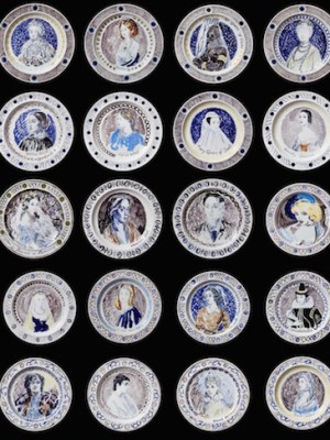 The Famous Women Dinner Service (set of 50) (c. 1932–34), Vanessa Bell and Duncan Grant.
