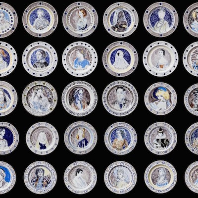 The Famous Women Dinner Service (set of 50) (c. 1932–34), Vanessa Bell and Duncan Grant.