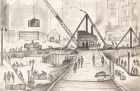Rebuilding of Rylands, Manchester, L.S. Lowry
