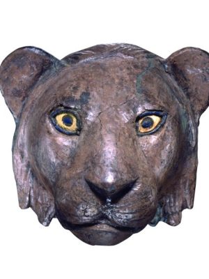 Lion head from the Royal Cemetery of Ur, (c. 2450 BC), Sumerian, University of Pennsylvania Museum of Archaeology and Anthropology, Philadelphia