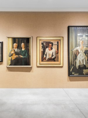 Installation view of ‘Post Zang Tumb Tuum. Art Life Politics: Italia 1918–1943’ at the Fondazione Prada, Milan, 2018.