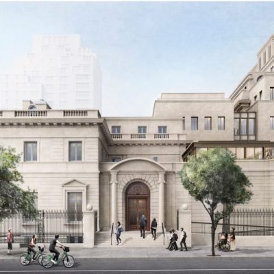 Rendering of the expanded Frick Collection from 70th Street.