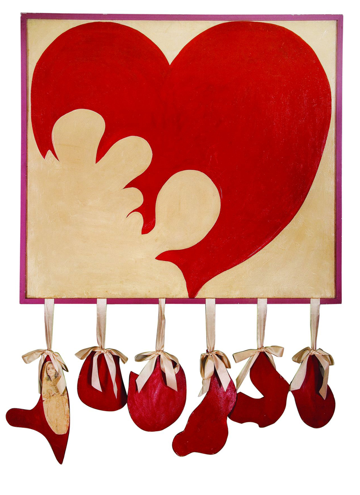 Corazón destrozado (Destroyed heart) (1964), Delia Cancela. Collection of Mauro Herlitzka.