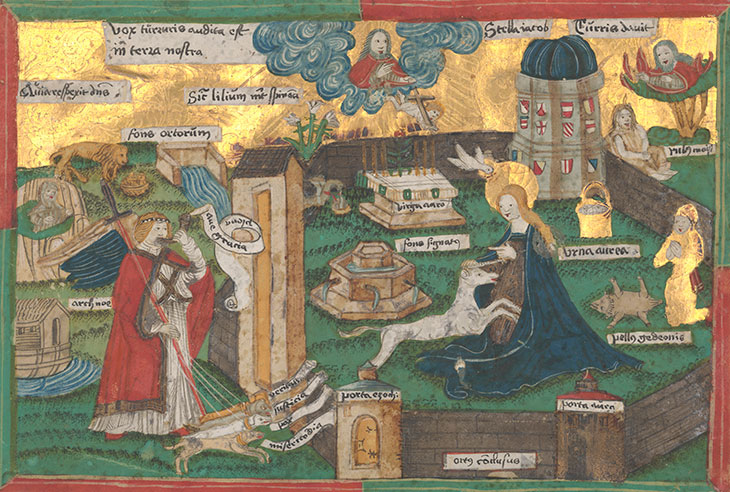 The Annunciation as an Allegorical Unicorn Hunt