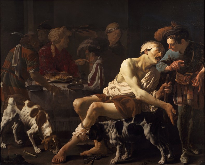 The Rich Man and the Poor Lazarus, (1625) Hendrick ter brugghen, Centraal Museum, Utrecht