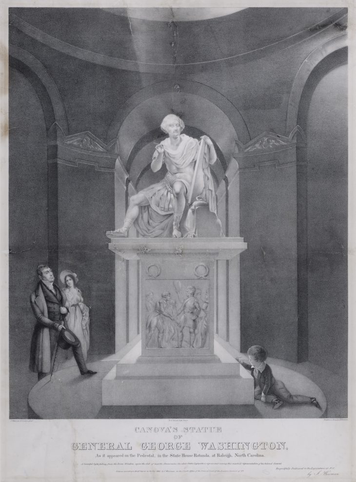 The Marquis de Lafayette Visiting the State Capitol in Raleigh in March 1825, Albert Newsam, after Joseph Weisman and Emanuel Leutze
