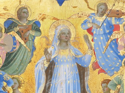 The Dormition and Assumption of the Virgin (detail; 1424–34), Fra Angelico. Isabella Stewart Gardner Museum, Boston.